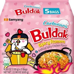 Buldak Ramen Hot Chicken Carbonara 5 stuks