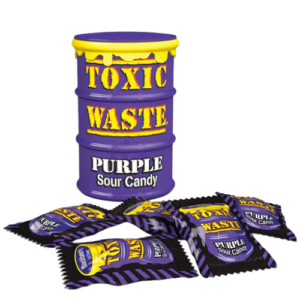 Toxic Waste Purple Sour Candy Drum